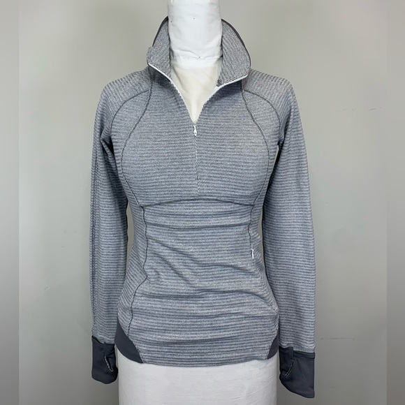 lululemon athletica Tops - Lululemon‎ Gray Quarter - Zip Pullover - Size X-Small